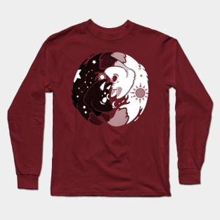 Wolf Moon Stars Long Sleeve T-Shirt